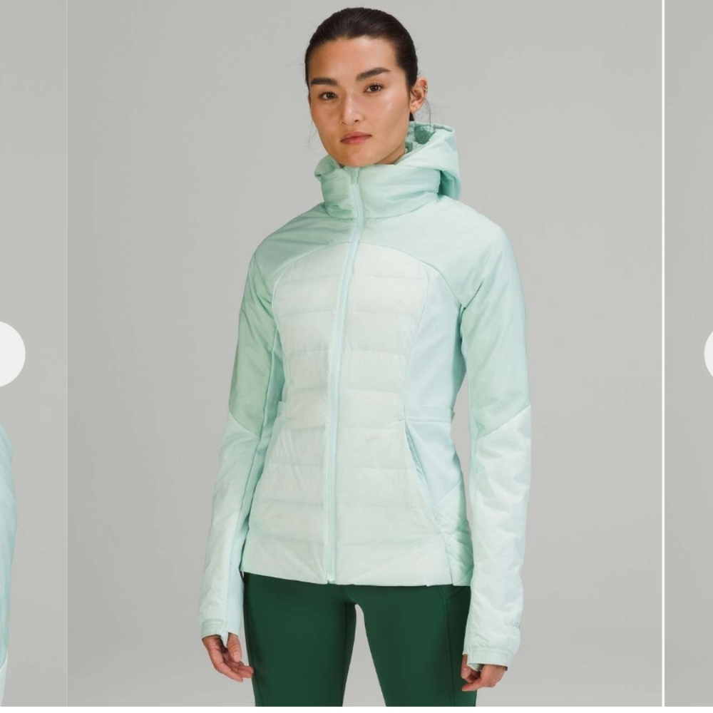 #63 Lululemon Down for It All Jacket Delicate Mint Size 6